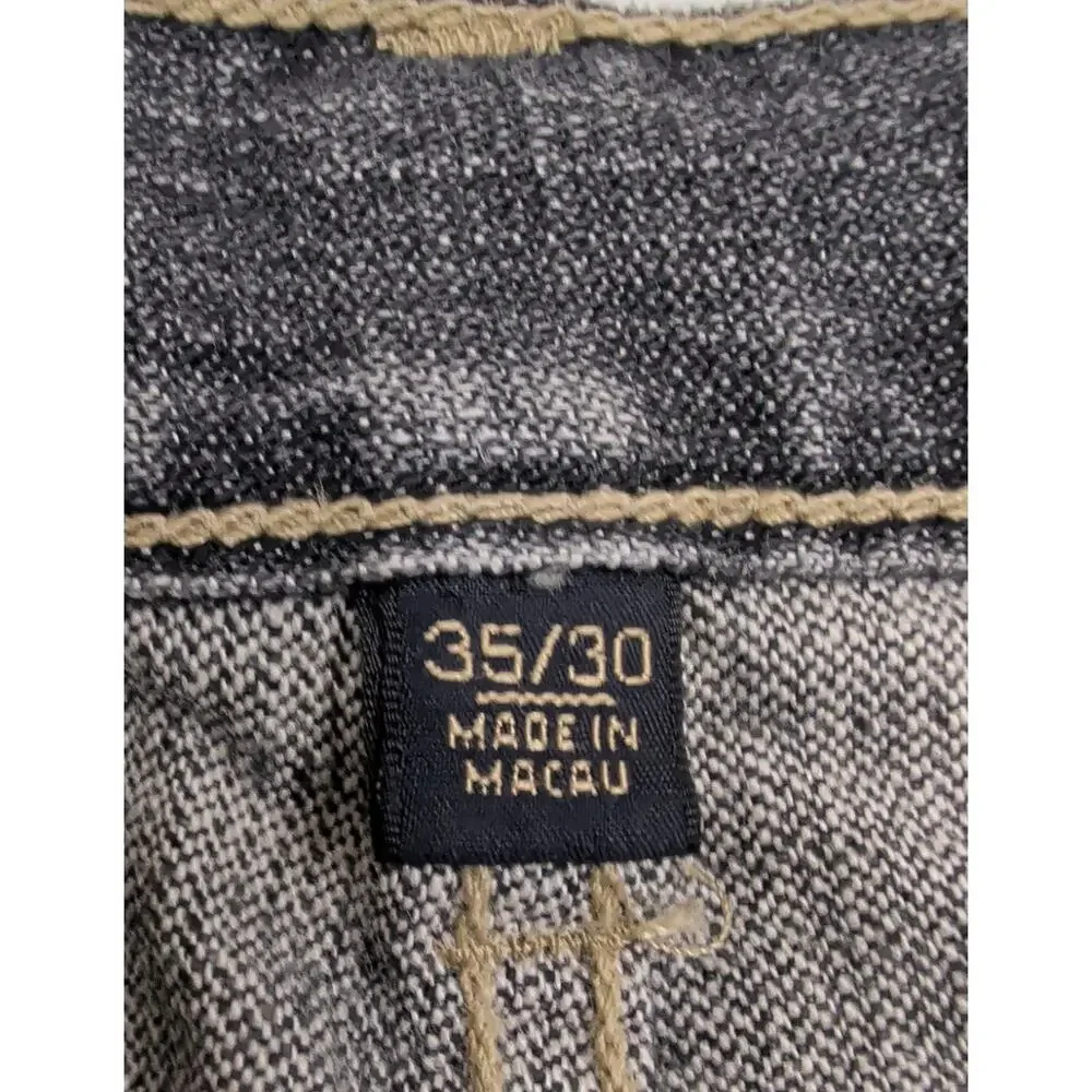 Banana Republic Straight Leg 35 x 30 Men's Denim Jeans Faded Black Wash